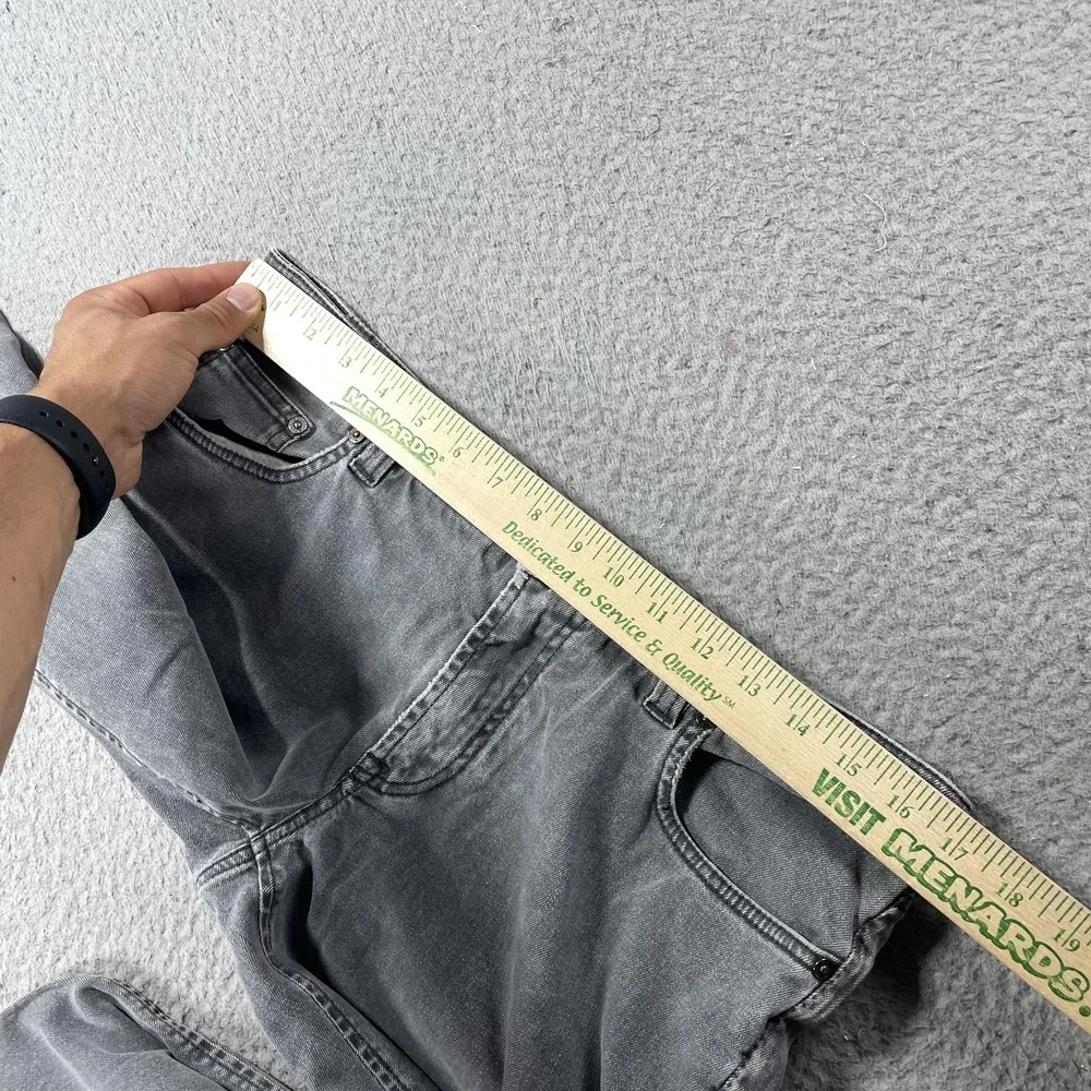 Etro Jeans Mens 33x30 Gray Medium Wash Slim Straight Stretch Denim Italy 33x29.5